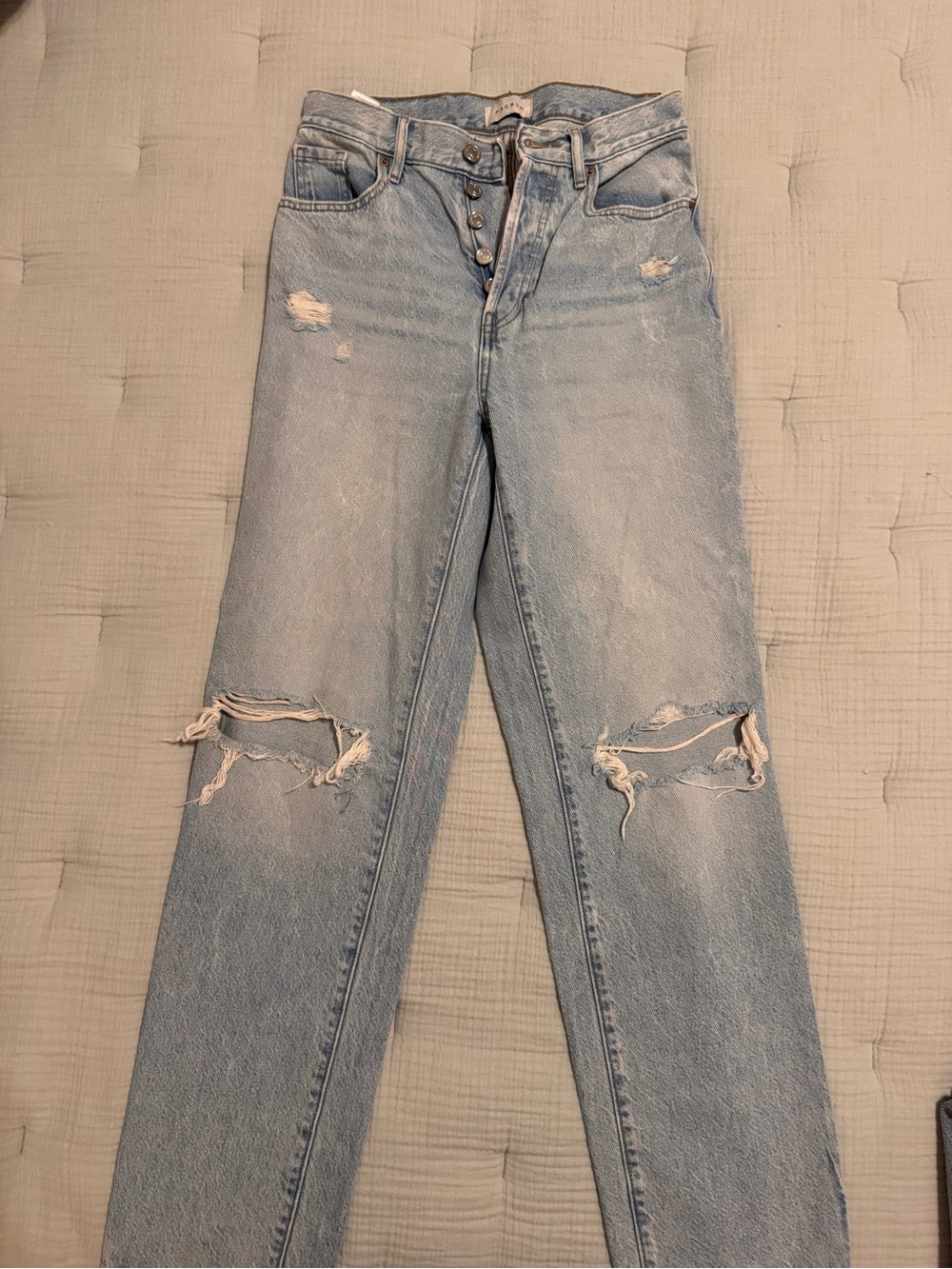 PacSun Light Blue Distressed Dad Jeans